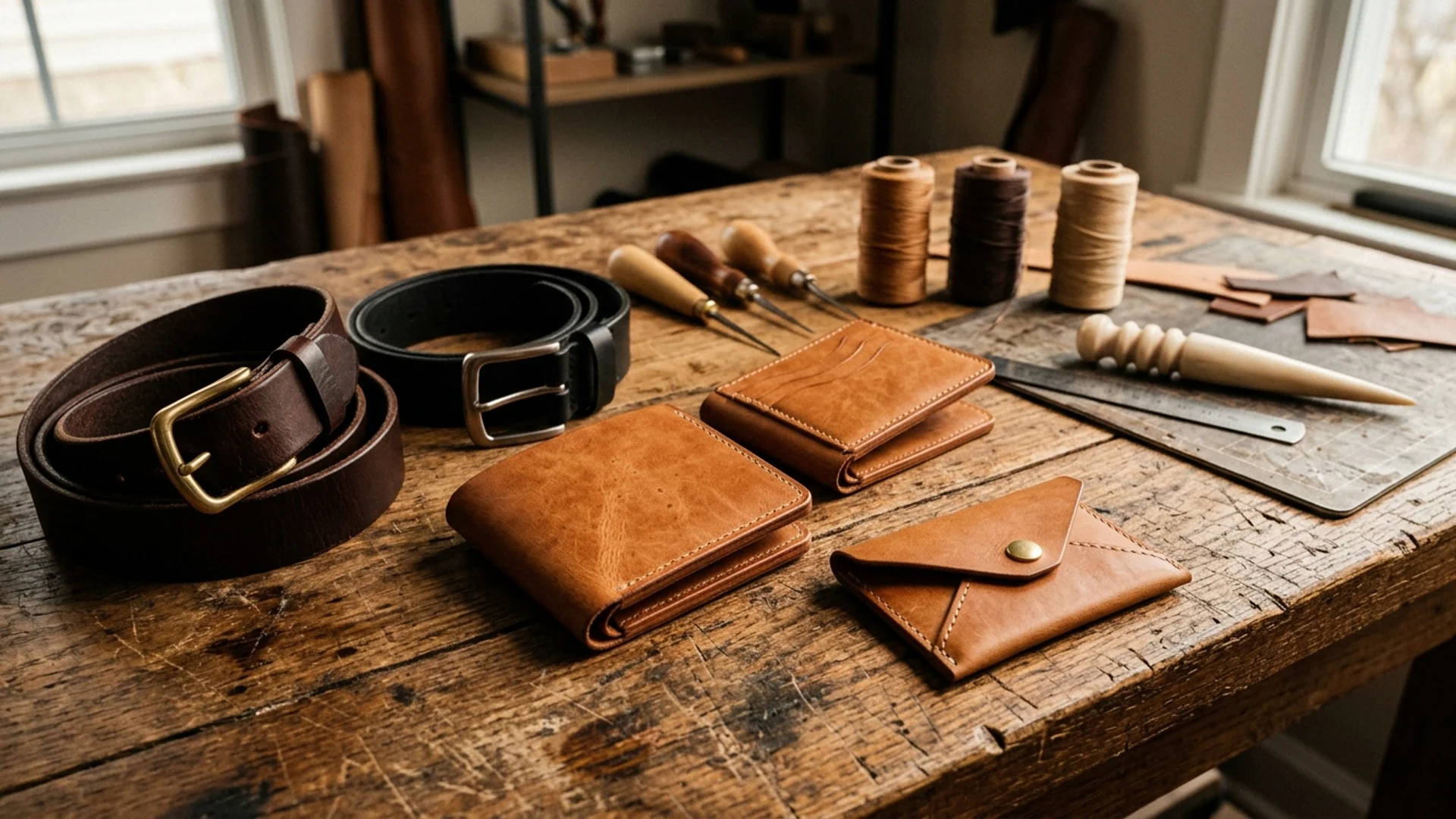 Wallets & Belts bespoke collection manufactured by Aly Leather Co., Sialkot