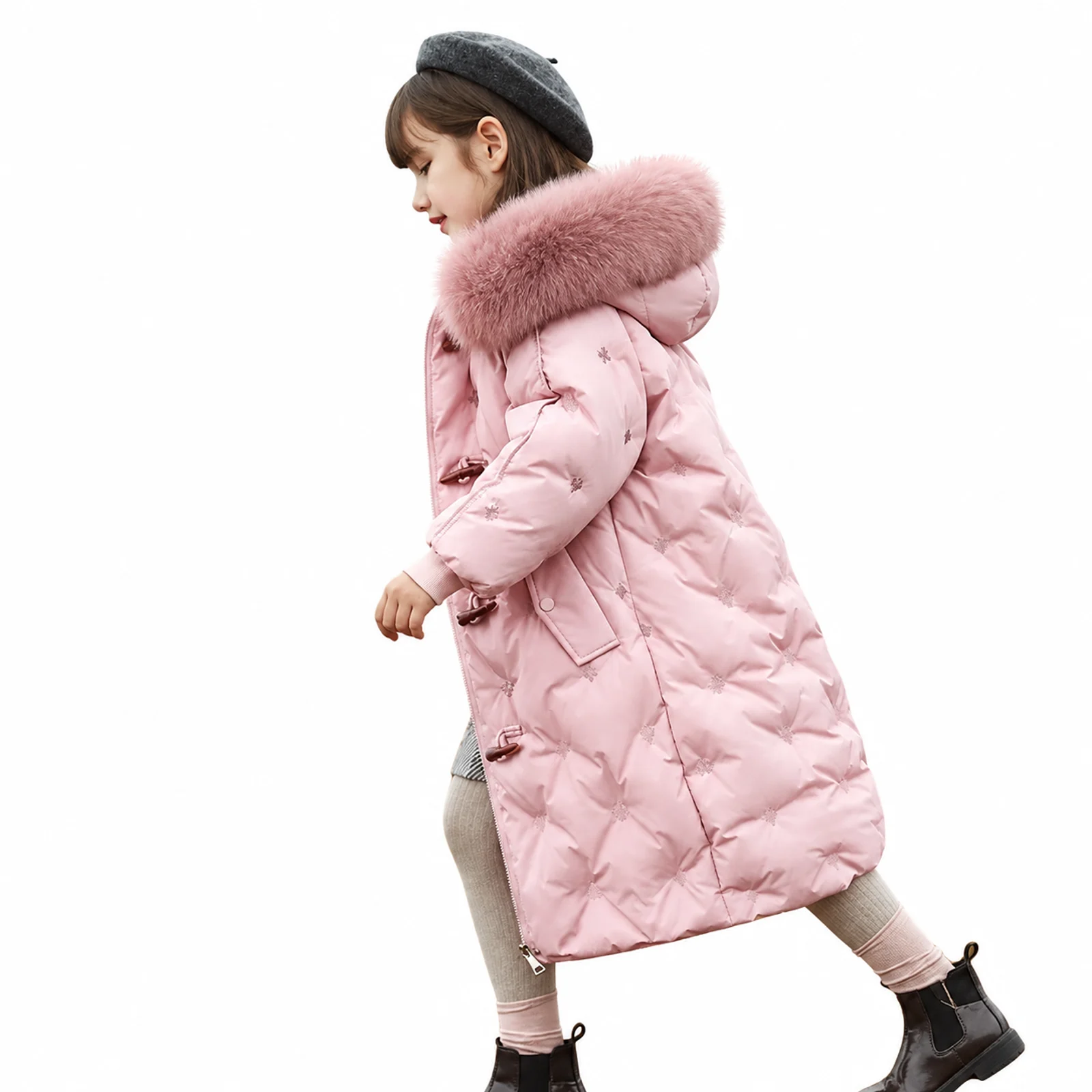 Kids Pink Puffer Coat manufactured by Aly Leather Co., Sialkot
